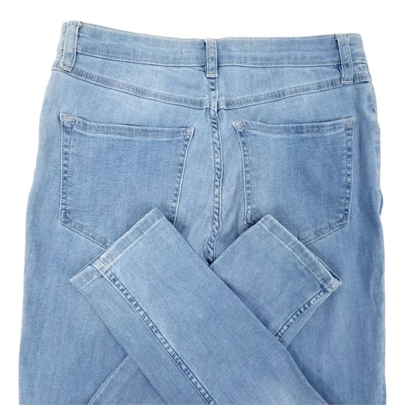 Free People Jeans Light Wash Skinny Distressed Stretch Blue Denim Women Size 27 - Picture 4 of 9